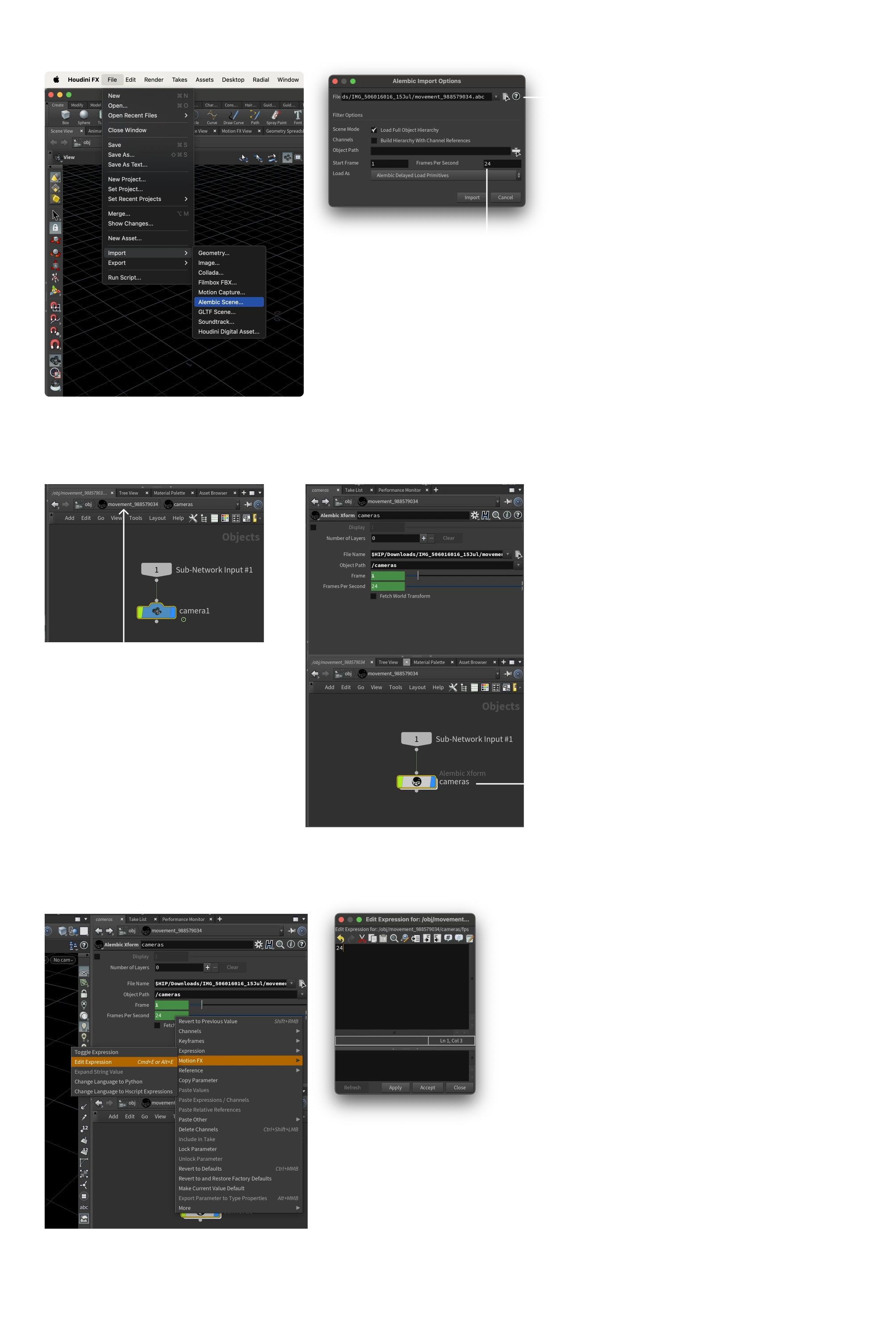 Tuto Houdini retime Camera