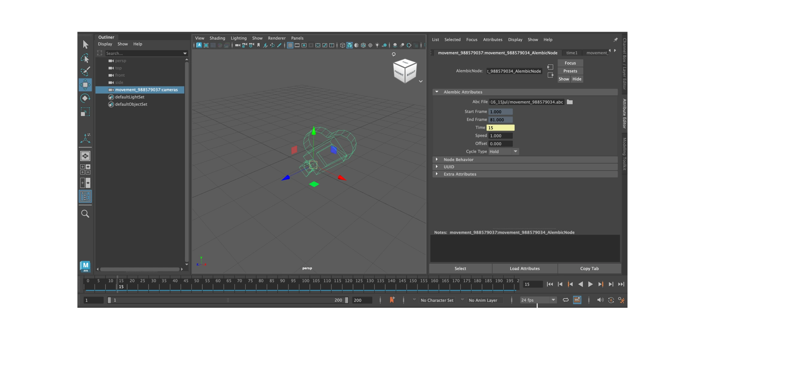 Tuto Maya import Camera