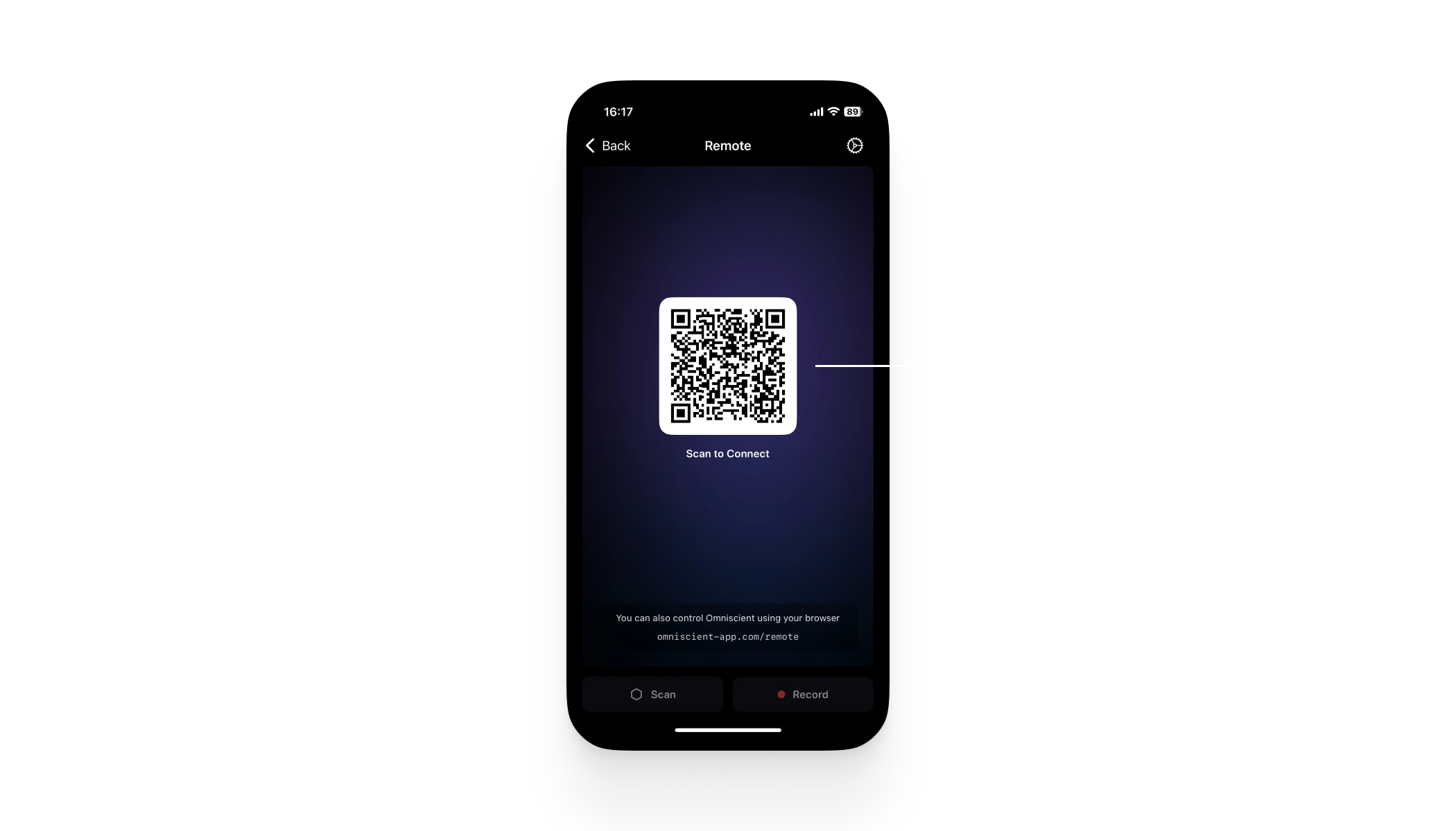 Remote App QR code