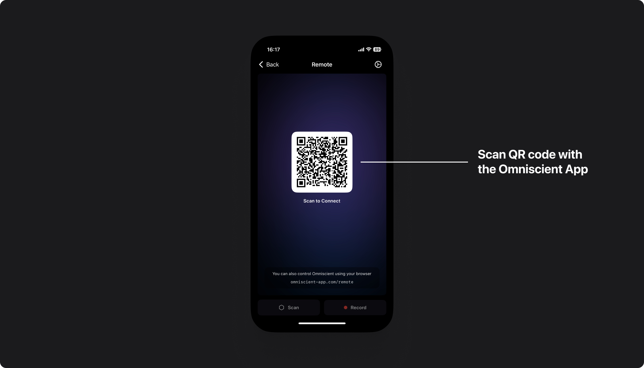 Remote App QR code