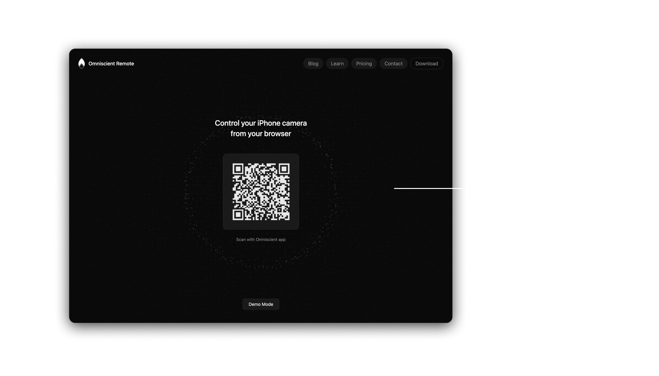 Remote Web QR code