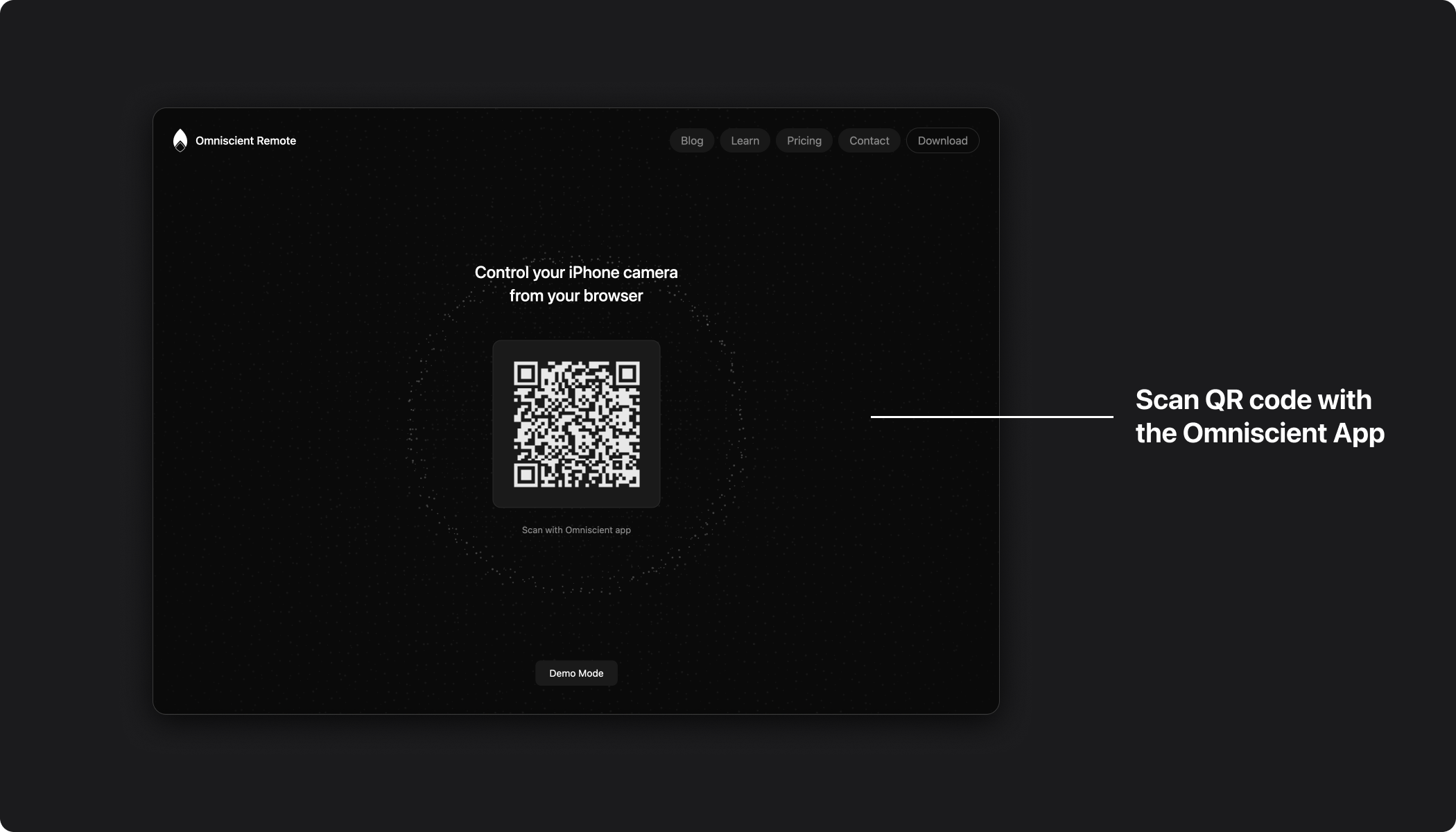 Remote Web QR code