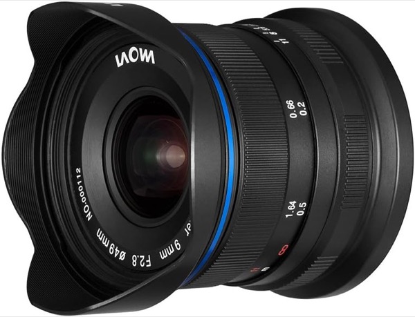 Laowa 9mm f/2.8 Zero-D lens