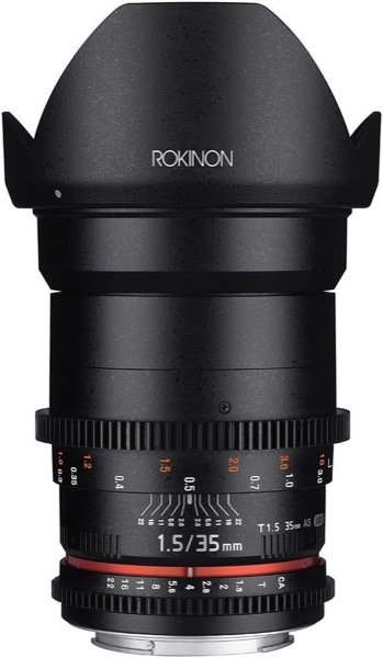 Rokinon 24mm and 35mm T1.5 Cine lens